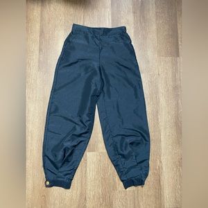 Kika Vargas xs black organza pants with buttons on the ankles